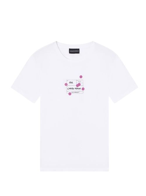 ASV Organic Jersey T-Shirt with Print and Polka Dots Emporio Armani | EW003593 AF12597.U0002